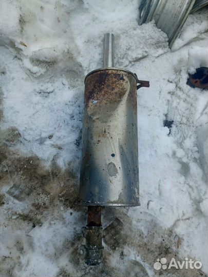 Рено Логан 2 глушитель задняя часть