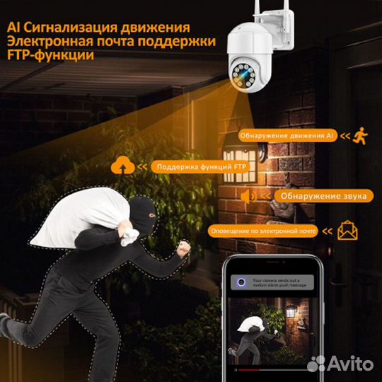 Камера видеонаблюдения с установкой