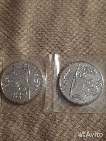 Монета Сочи 2014 25рублей