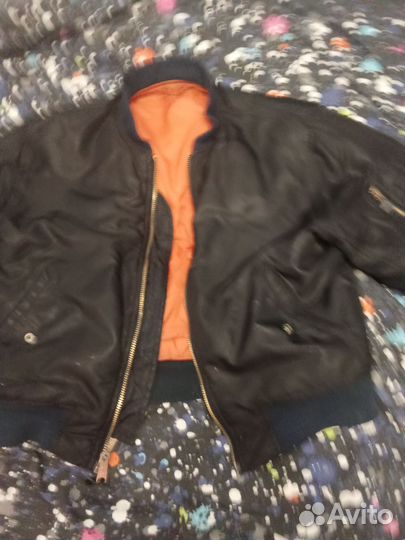 Бомбер ma 1 черный