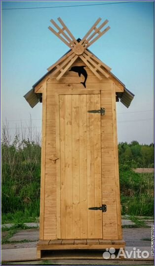 Дачный туалет с декором фют 558