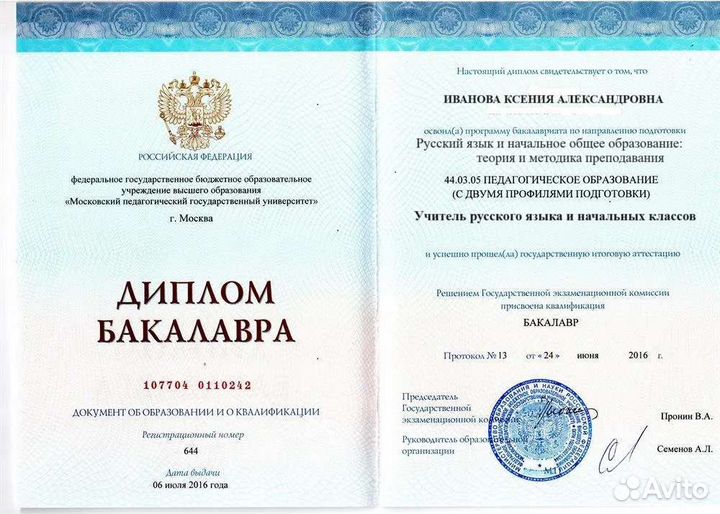 Учитель русского языка