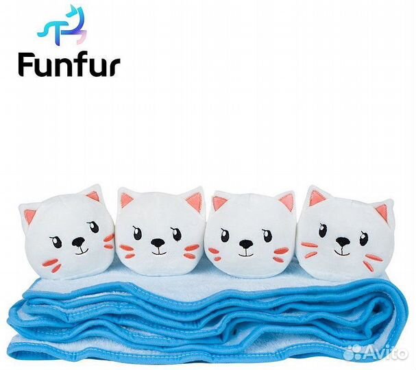 Игрушка подушка с пледом Funfur Pudding