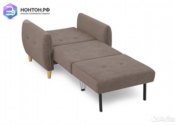 Кресло еврокнижка Анита светло-коричневое