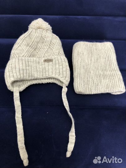 Комплект шапка и снуд зима