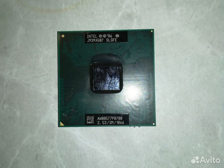 Процессор intel core 2 duo p8700