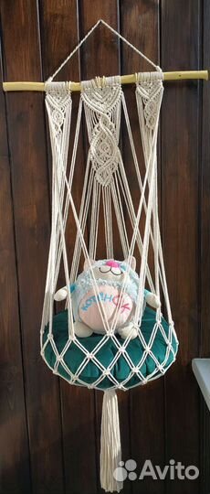 Макраме гамак для котов