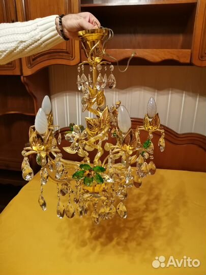 Люстры хрустальные бу