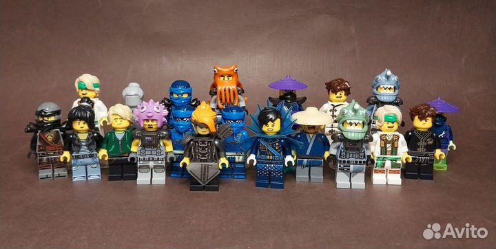 Lego ninjago минифигурки (kai, Jay, Lloyd, Wu)