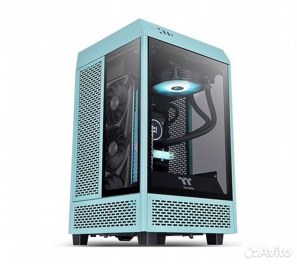 Компьютерный корпус Thermaltake The Tower 100 Turq