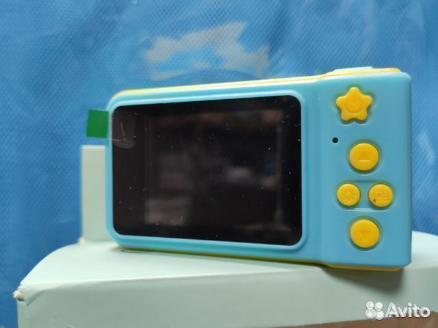 Детская цифровая мини камера, голубая