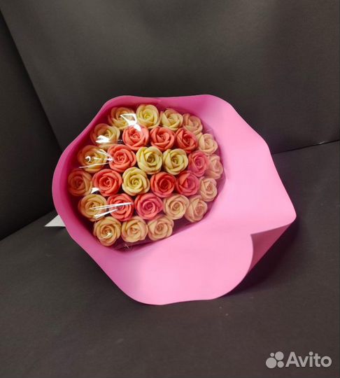 Розы из Бельгийского Шоколада - 29 шт в Букете