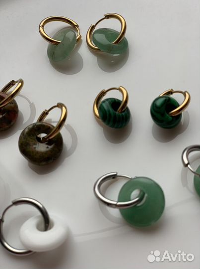 Серьги бублики