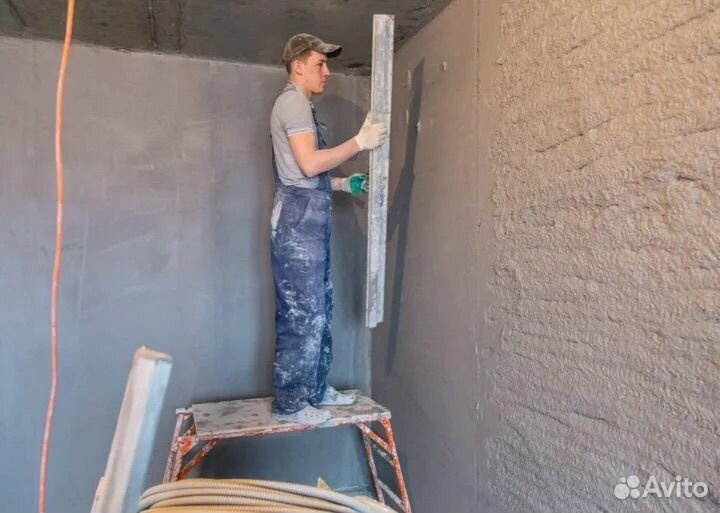 Машинная штукатурка стен