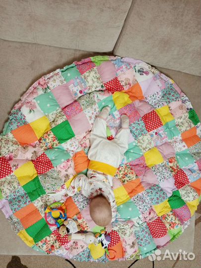 Одеяло коврик кокон для младенцев
