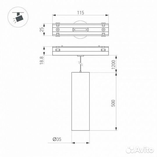 Подвесной светильник Arlight MAG-vibe 044469