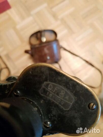Бинокль carl zeiss 8кратный. Кожаный чехол 1909гг