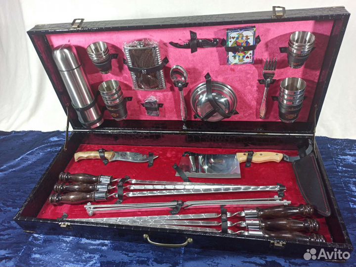 Подарочный набор шашлычный в кейсе