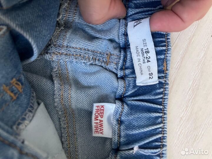 Детские джинсы zara 92 см