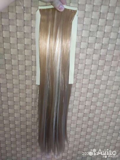 Шиньон, хвост, искусственные волосы 56см