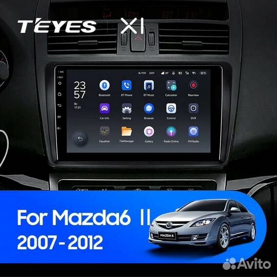 Магнитола Teyes X1 4G 8ядер Mazda 6 GH (2007-2012)