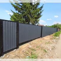Заборы из профнастила под ключ, Омск