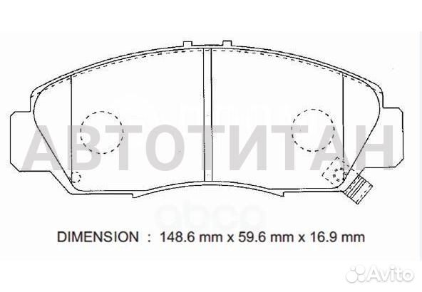 Колодки тормозные дисковые Avantech (противоскрипная пластина в компл. ) avantech AV585