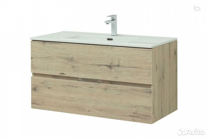 Тумба под раковину для ванной 100 (2 ящика) Алвита