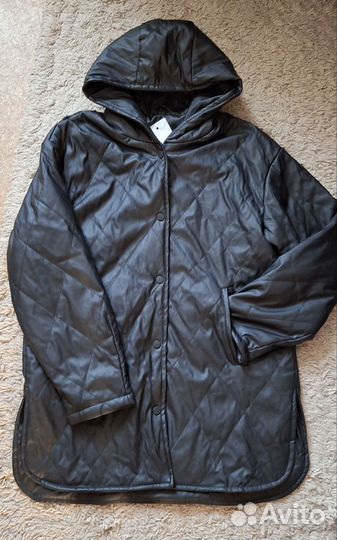 Куртка/ полупольто из экокожи