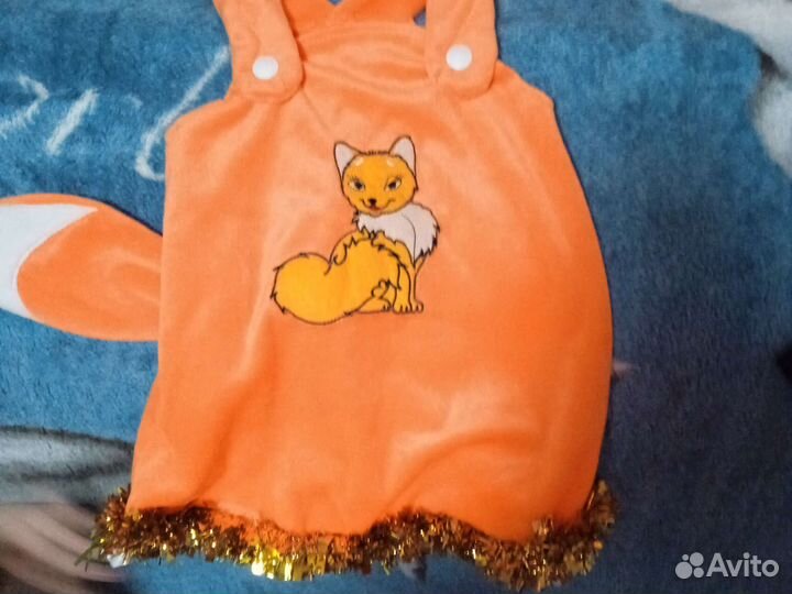 Новогодний костюм для девочки 98р, лисичка