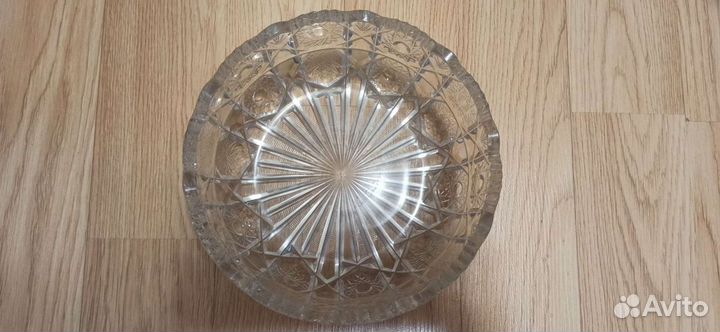 Салатник хрустальный винтаж