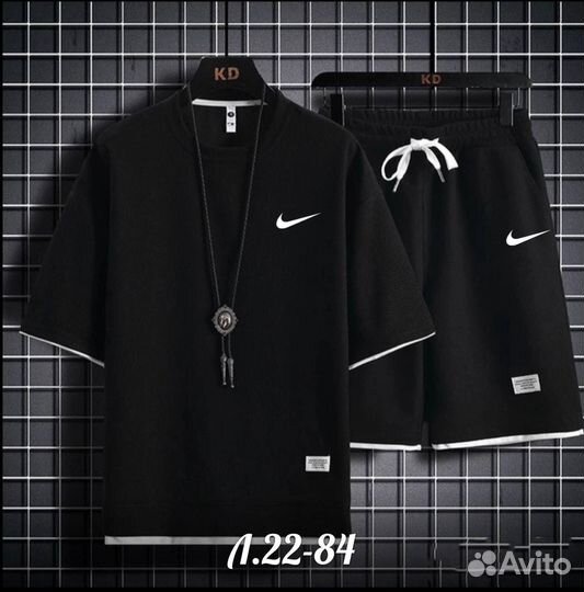 Спортивный костюм мужской шорты и футболка новый