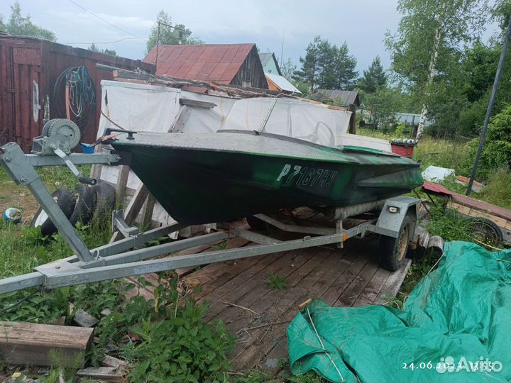 Катер Обь газис 0 с мотором Tohatsu MFS20C