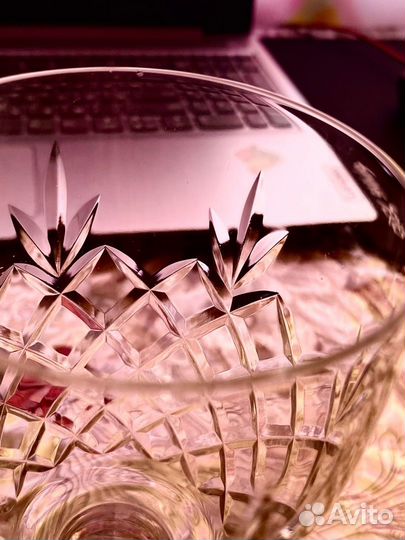 Хрустальные фужеры, бокалы. СССР, Богемия