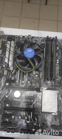 Материнская плата с процессором