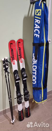 Горные лыжи elan formula 130 + чехол + ботинки