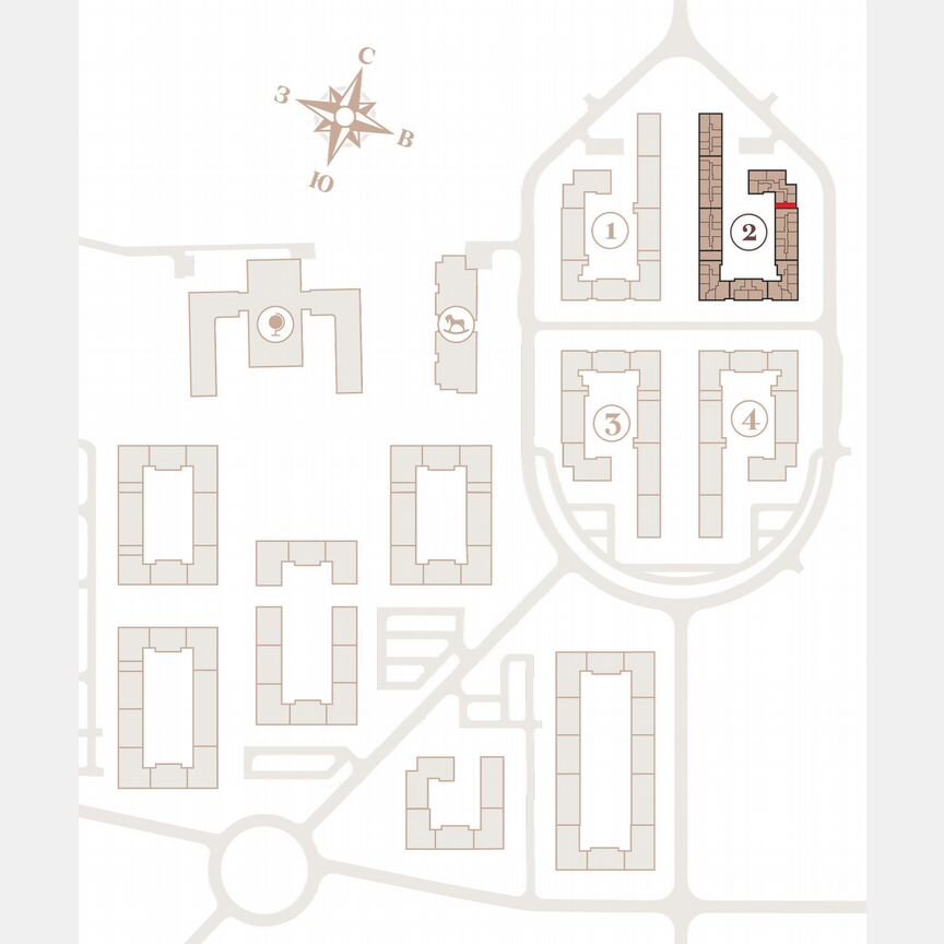 1-к. квартира, 41,5 м², 2/4 эт.