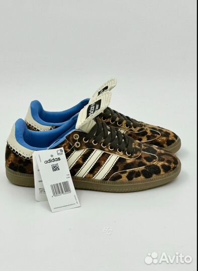 Кеды adidas samba leopard женские