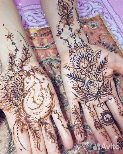 Мехенди роспись хной, белое, джагуа тату, обучение