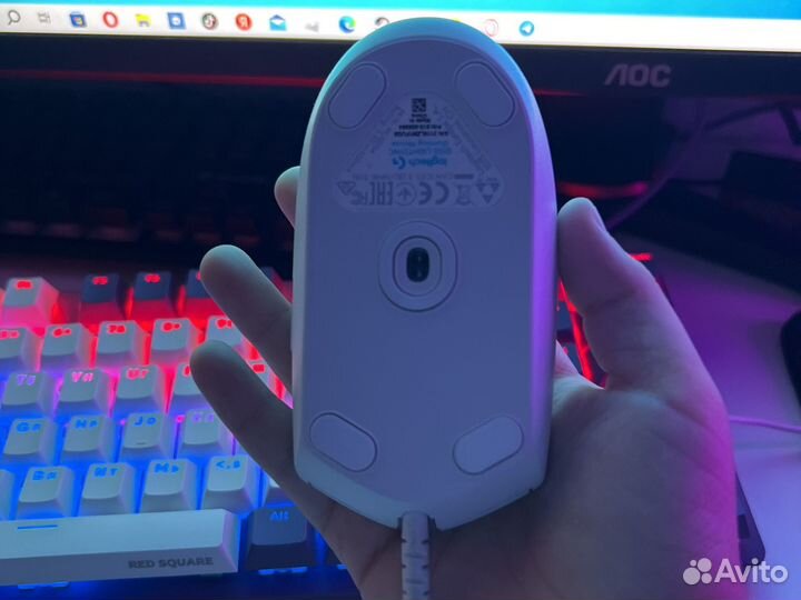 Игровая проводная мышка logitech g102 lightsyns