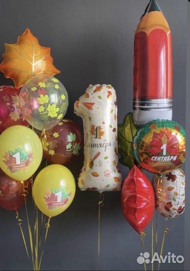 Оформление воздушными шарами,фотозоны 1 сентября