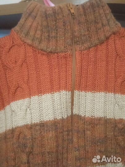 Свитер мужской вязаный ручной работы размер 52-54