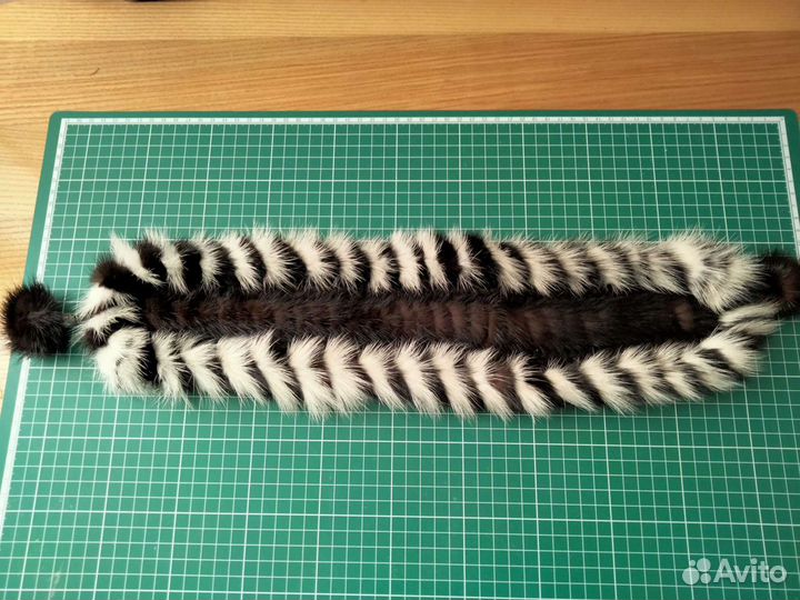 Норковая повязка на голову,новая