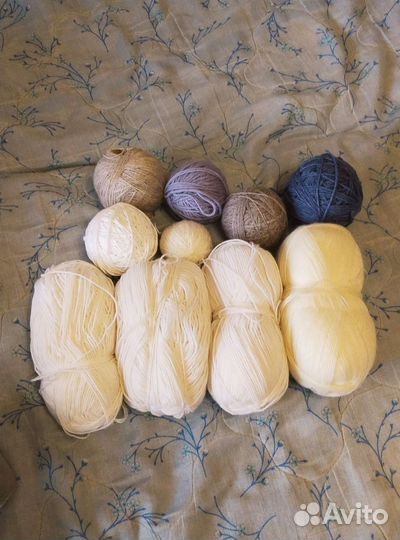 Остатки пряжи пакетом лот#1