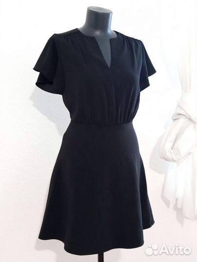 Новое чёрное мини платье Zara