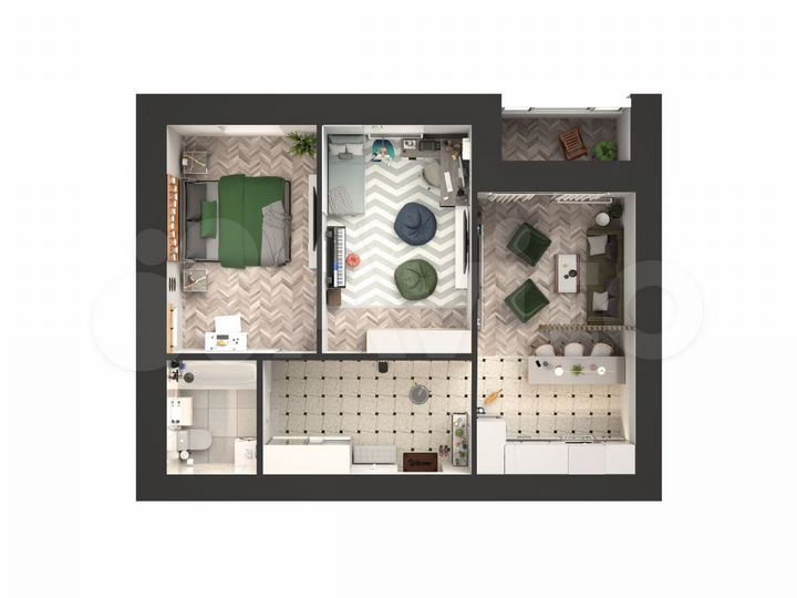 2-к. квартира, 64,7 м², 20/20 эт.