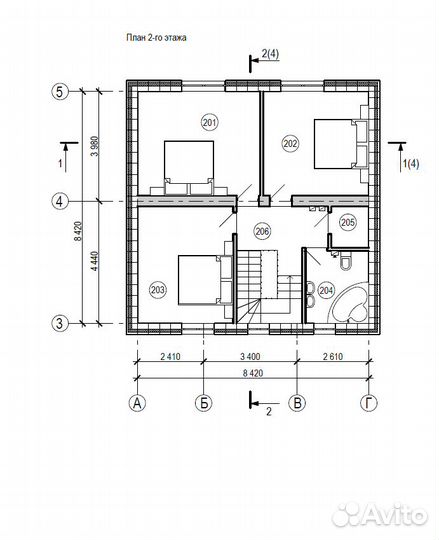 Домокомплект 126,6 кв.м из теплоэффективных блоков