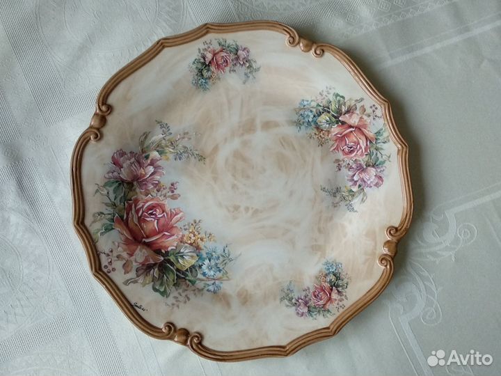 Блюдо круглое Элианто керамика Италия LCS 36 см