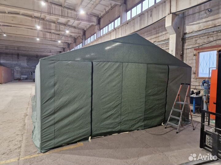 Брезентовый цех-гараж