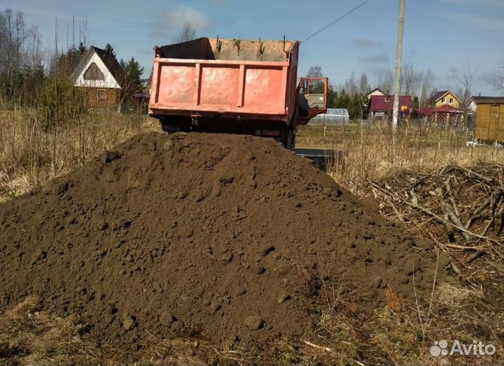 Чернозём. Плодородный грунт. Песок. ст15